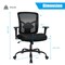 Black Mesh Office Chair Ergonomic Adjustable Big Tall Chair 400lbs Capacity